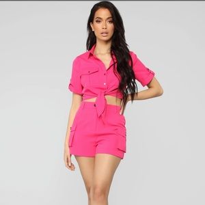 Colorful Dreams Cargo Set Fuchsia